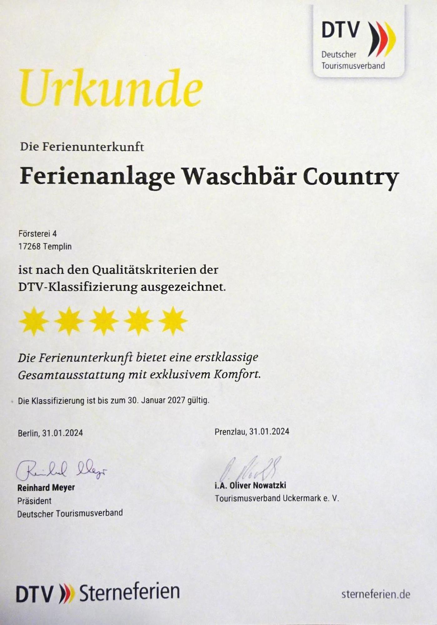 Ferienanlage Waschbaer Country Templin Buitenkant foto